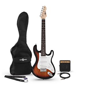 Gear4Music 3/4 LA Elektrische Gitaar + Mini-versterker Sunburst