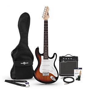 Gear4Music 3/4 LA Elektrische Gitaar + Versterkerpakket Sunburst