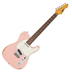 Gear4Music Knoxville Select Legacy Gitaar van  Soft Pink