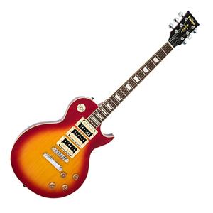 Vintage V1003 ReIssued Cherry Sunburst Electric Guitar with 3 Humbuckers