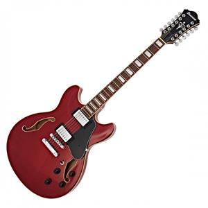 Ibanez Artcore AS7312 Transparent Cherry Red 12-String Semi-Acoustic Guitar