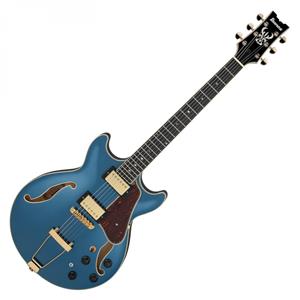 Ibanez AMH90 Artcore Expressionist Prussian Blue Metallic Semi-Acoustic Guitar