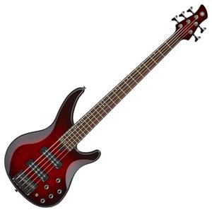 Yamaha TRBX605FM Dark Red Burst electric bass guitar