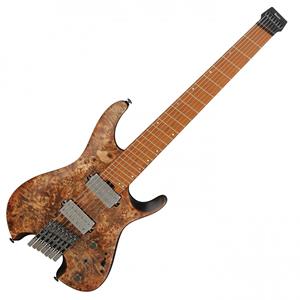 Ibanez Q Series QX527PB-ABS Antique Brown Stained 7-String Headless Electric Guitar with Gig Bag