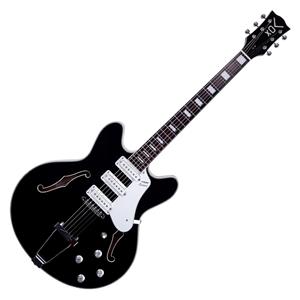 VOX Bobcat S66 Semi-Hollow-Body Guitar (Black)