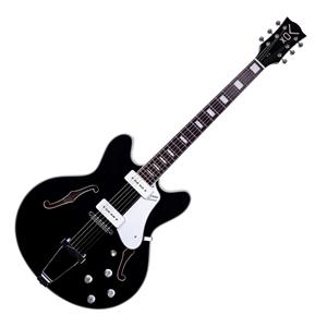 VOX Bobcat V90 Semi-Hollow-Body Guitar (Black)