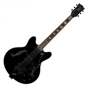 VOX Bobcat V90 Bigsby Jet Black Semi-Acoustic Guitar