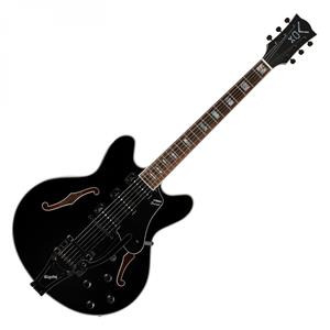VOX Bobcat S66 Bigsby Jet Black Semi-Acoustic Guitar