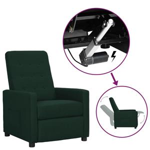 VidaXL Sta-opstoel Verstelbaar Stof Donkergroen