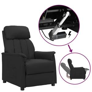 VidaXL Sta-opstoel Verstelbaar Kunstleer Zwart