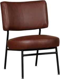 ShopX Leren fauteuil rondo 13.5, 120+ kleuren leer, in stoel