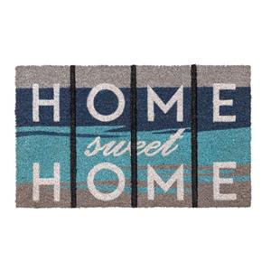 Sencys deurmat ruco design home sweet home blauw 45x75cm
