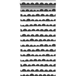 Esta Home ESTAhome behang grafisch motief zwart wit - 139268 - 0,53 x 10,05 m