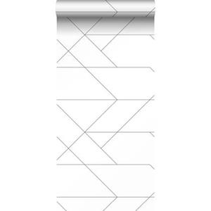 Esta Home ESTAhome behang grafische lijnen zwart wit - 139235 - 0,53 x 10,05 m