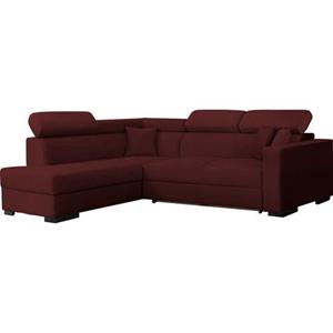 Home affaire Ecksofa "Tulio", wahlweise mit Bettfunktion und Bettkasten, incl. 3 Zierkissen