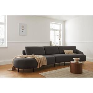 andas Ecksofa "Bendik", Füße aus schwarzem Metall, Design by Morten Georgsen