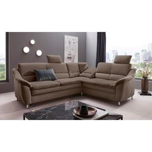 Places of Style Ecksofa "Cardoso", Federkern, wahlweise mit Bett, Schubkasten, teilweise Relaxfunktion