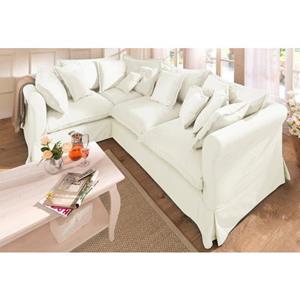 Home affaire Ecksofa "Luise", mit vielen losen Kissen und abnehmbarer Husse