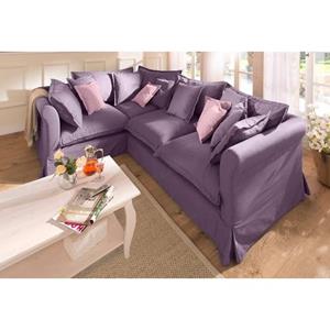 Home affaire Ecksofa "Luise", mit vielen losen Kissen und abnehmbarer Husse