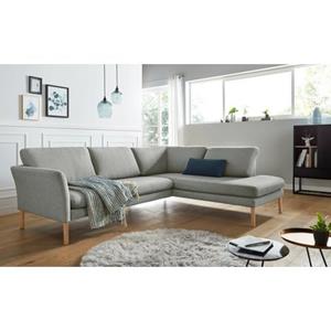 andas Ecksofa "Helsingborg", in skandinavischem Design, inkl. lose Zierkissen