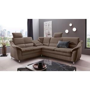 Places of Style Ecksofa "Cardoso", Federkern, wahlweise mit Bett, Schubkasten, teilweise Relaxfunktion