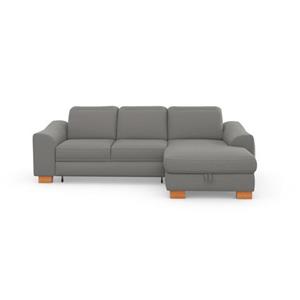 sit&more Ecksofa "Durness", mit Federkern und Massivholzfüßen, wahlweise mit Kopfteilverstellung