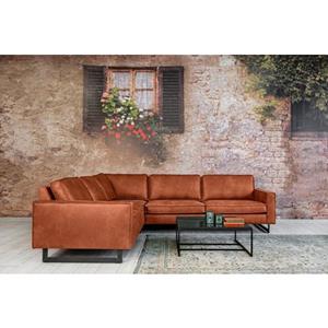 Places of Style Ecksofa "Pinto", mit langem Schenkel, Keder und Metallfüßen