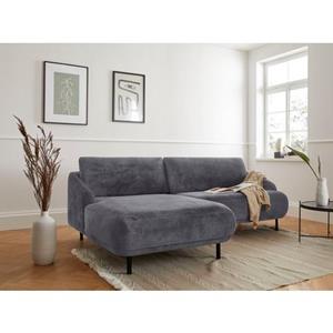 andas Ecksofa "Bendik", Füße aus schwarzem Metall, Design by Morten Georgsen