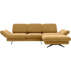 Places of Style Ecksofa "Saletto", modernes Design, mit Armlehnenfunktion, wahlweise mit Drehsitz und Rückenverstellung