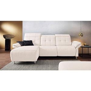 Places of Style Ecksofa "Manhattan", 2 Sitze mit elektrischer Relaxfunktion, verstellbare Armlehnen