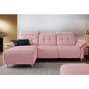 Places of Style Ecksofa "Manhattan", 2 Sitze mit elektrischer Relaxfunktion, verstellbare Armlehnen