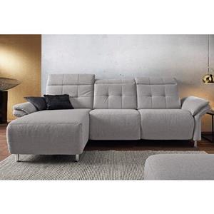 Places of Style Ecksofa "Manhattan", 2 Sitze mit elektrischer Relaxfunktion, verstellbare Armlehnen