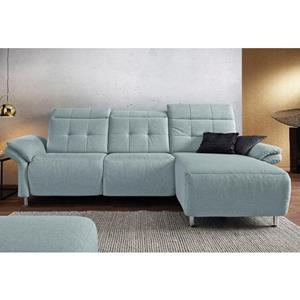 Places of Style Ecksofa "Manhattan", 2 Sitze mit elektrischer Relaxfunktion, verstellbare Armlehnen