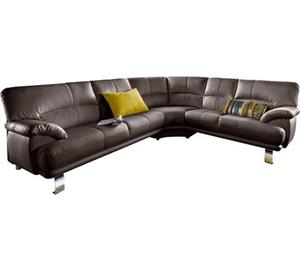 TRENDMANUFAKTUR Ecksofa, mit langem Schenkel