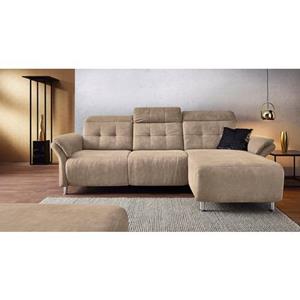 Places of Style Ecksofa "Manhattan", 2 Sitze mit elektrischer Relaxfunktion, verstellbare Armlehnen