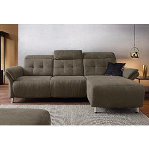 Places of Style Ecksofa "Manhattan", 2 Sitze mit elektrischer Relaxfunktion, verstellbare Armlehnen