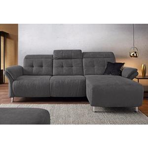 Places of Style Ecksofa "Manhattan", 2 Sitze mit elektrischer Relaxfunktion, verstellbare Armlehnen