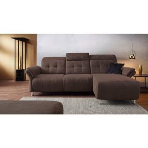 Places of Style Ecksofa "Manhattan", 2 Sitze mit elektrischer Relaxfunktion, verstellbare Armlehnen