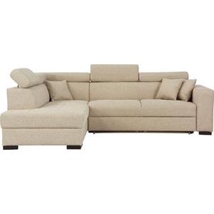 Home affaire Ecksofa "Tulio", wahlweise mit Bettfunktion und Bettkasten, incl. 3 Zierkissen