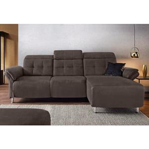 Places of Style Ecksofa "Manhattan", 2 Sitze mit elektrischer Relaxfunktion, verstellbare Armlehnen