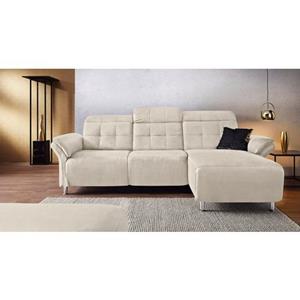 Places of Style Ecksofa "Manhattan", 2 Sitze mit elektrischer Relaxfunktion, verstellbare Armlehnen