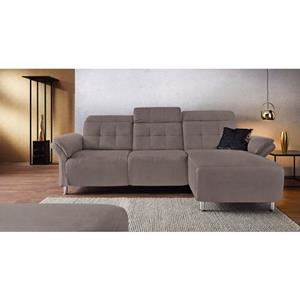 Places of Style Ecksofa "Manhattan", 2 Sitze mit elektrischer Relaxfunktion, verstellbare Armlehnen