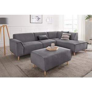 andas Ecksofa "Janek", mit Federkern und Keder in scandinavischem Design