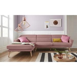 andas Ecksofa "Bille", mit Naht im Rückenkissen und Beinen aus Eichenholz, Design by Morten Georgsen