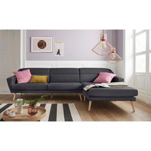 andas Ecksofa "Bille", mit Naht im Rückenkissen und Beinen aus Eichenholz, Design by Morten Georgsen