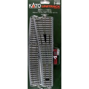 H0 Kato Unitrack 2-860 Wissel, Links 492 mm 1 stuk(s)