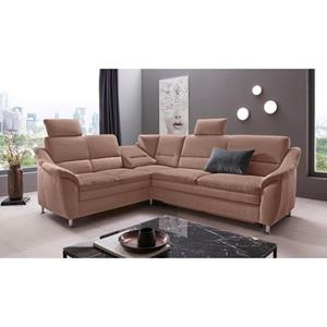 Places of Style Ecksofa "Cardoso", Federkern, wahlweise mit Bett, Schubkasten, teilweise Relaxfunktion