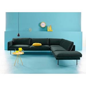 COUCH♥ Ecksofa "Levon", mit Ottomanenabschluß, mit Metallbeinen, COUCH Lieblingsstücke