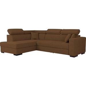 Home affaire Ecksofa "Tulio", wahlweise mit Bettfunktion und Bettkasten, incl. 3 Zierkissen