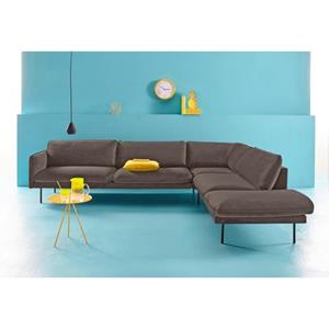 COUCH♥ Ecksofa "Levon", mit Ottomanenabschluß, mit Metallbeinen, COUCH Lieblingsstücke